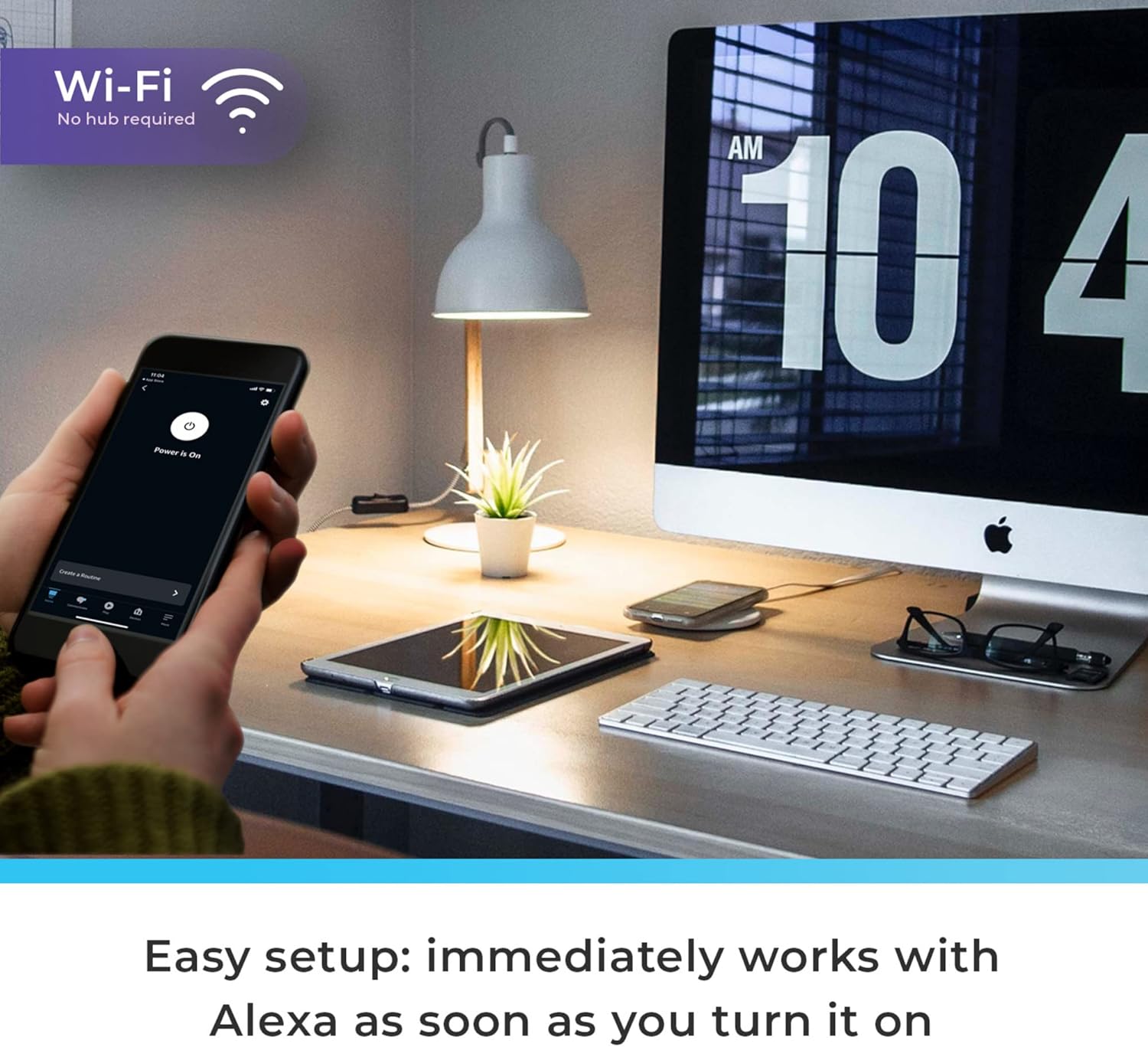 Globe Electric 50589 Color-Changing A19 LED Smart Light Bulb, 2.4 GHz Wi-Fi, 60W Equivalent 800LM, Works with Alexa Only, 1-Pack - Image 4